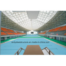 Prefabricated Galvanized Light Steel Space Frame Swimming Pool Roofing